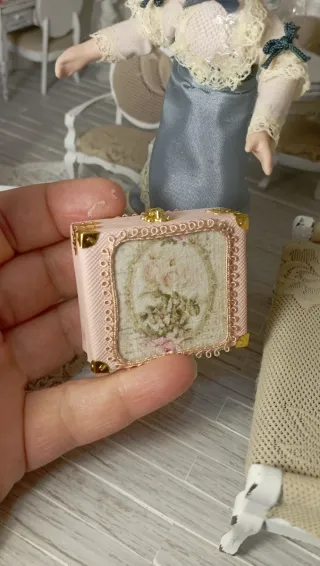 Valigetta piccola in miniatura Dollhouse 1:12