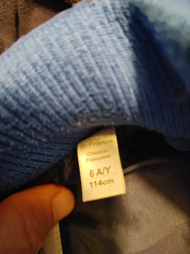 Chaleco Okaïdi Azul con Capucha