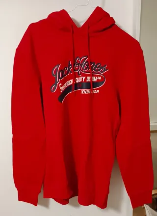 Sudadera Jack&Jones Roja con Capucha