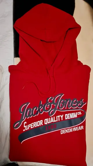 Sudadera Jack&Jones Roja con Capucha