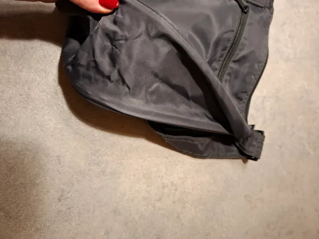 Borsa a tracolla Sisley grigio scuro tessuto