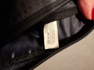 Borsa a tracolla Sisley grigio scuro tessuto