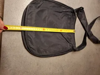 Borsa a tracolla Sisley grigio scuro tessuto