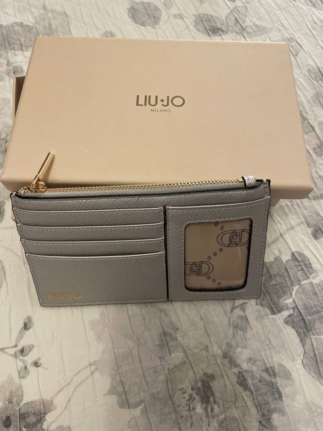 Porta tarjetas Liu Jo plateado