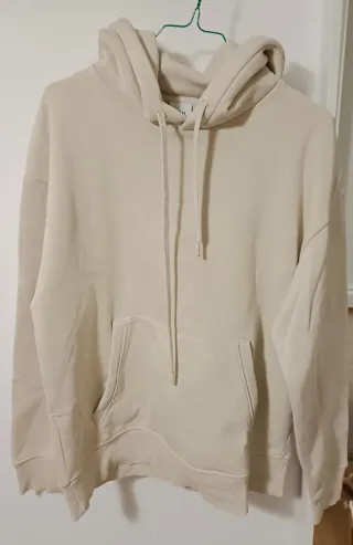 Sudadera Zara Beige con Capucha