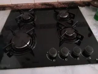 Vitrocerámica de gas cristal negro