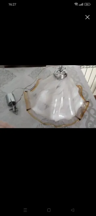 Lámpara cristal Murano vintage