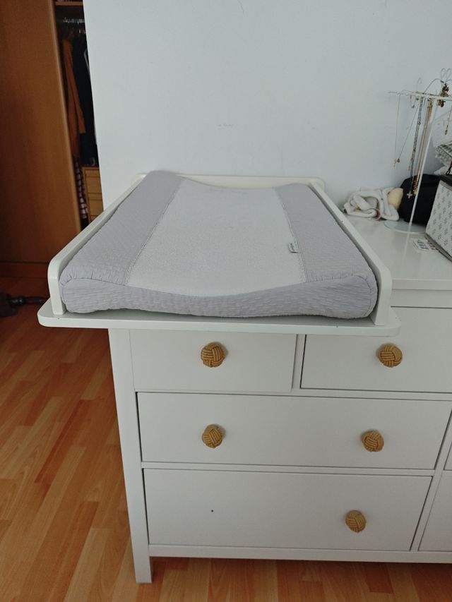 Cambiador vertical para cómoda blanco