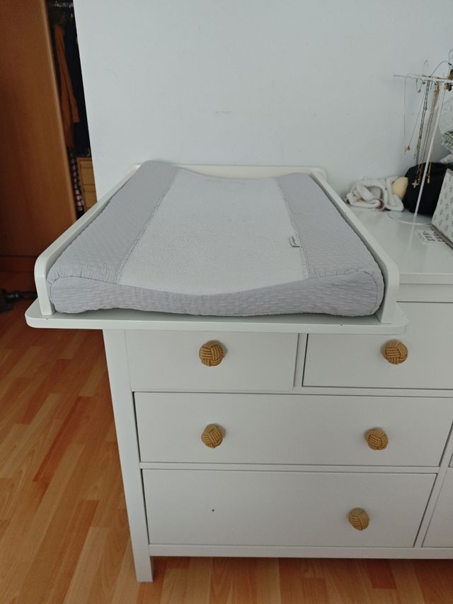 Cambiador vertical para cómoda blanco