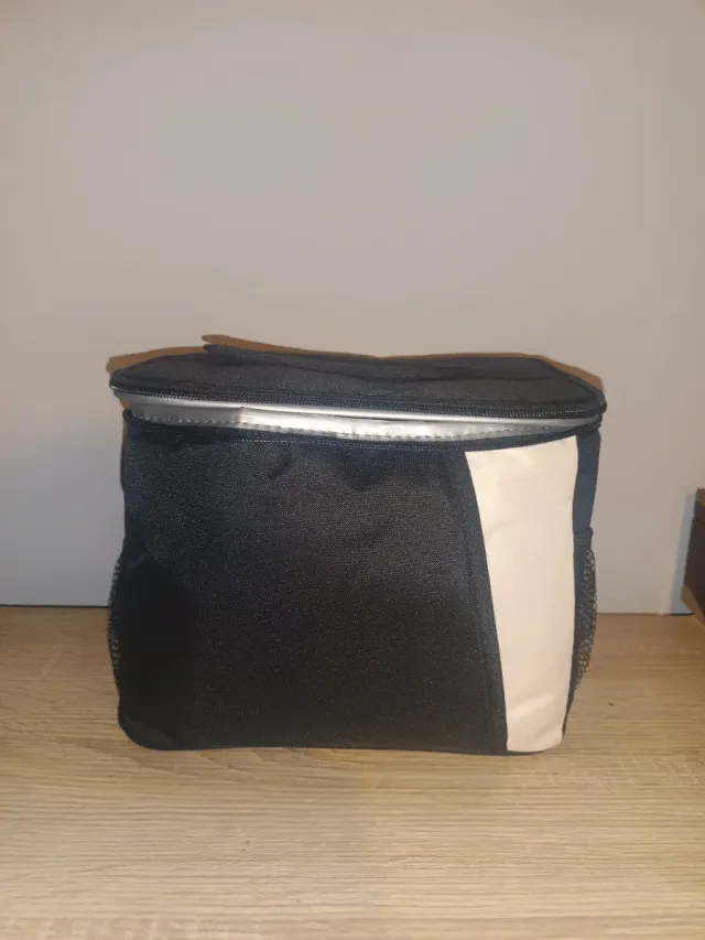 Bolsa nevera portátil + fiambrera azul