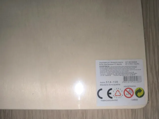 Reloj de madera educativo para aprender números