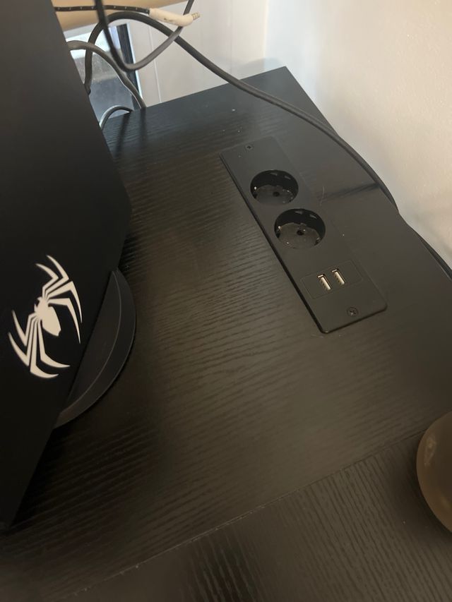 Escritorio de esquina negro