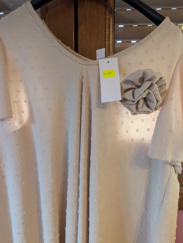 Blusa beige mujer