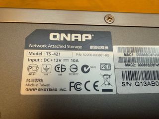 QNAP TS-421 NAS 4 Bay Nero