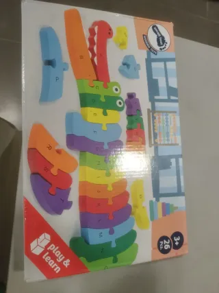 Puzzle Cocodrilo Abecedario Madera