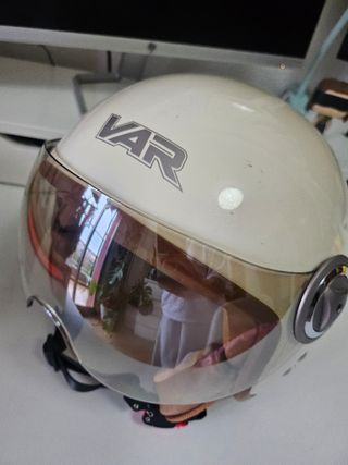 Casco de moto retro