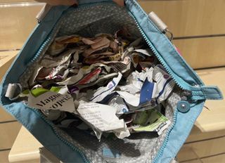 Borsa Kipling New Shopper S Beige/Blu