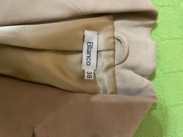 Chaqueta Blanco ante beige Talla M