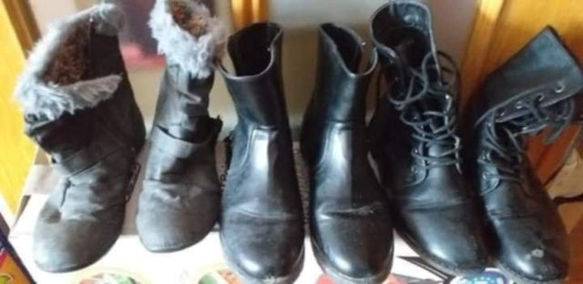 Botas negras efecto piel cocodrilo