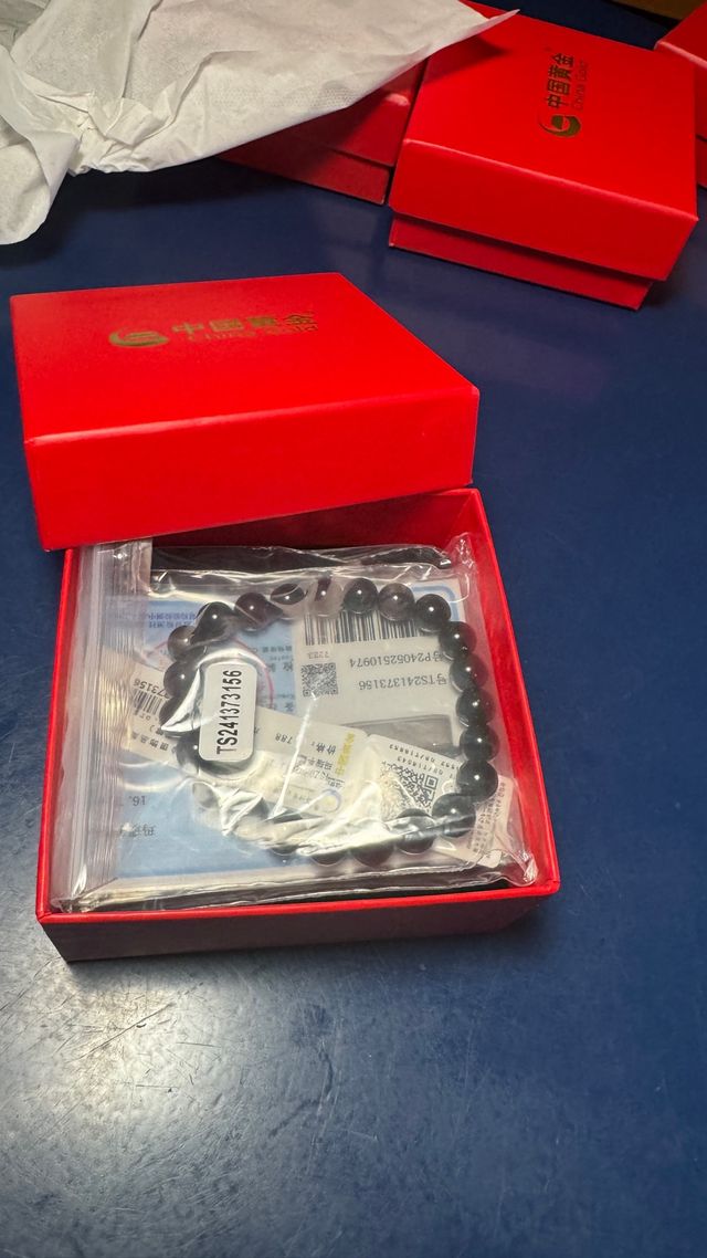 Pulsera Ágata Negra China Gold Nueva