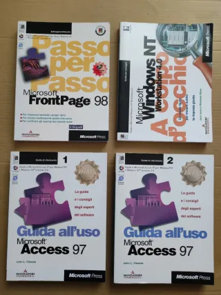 Lotto 12 manuali informatici vintage anni '90