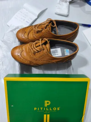 Zapatos Pitillos Marrón Piel