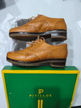 Zapatos Pitillos Marrón Piel