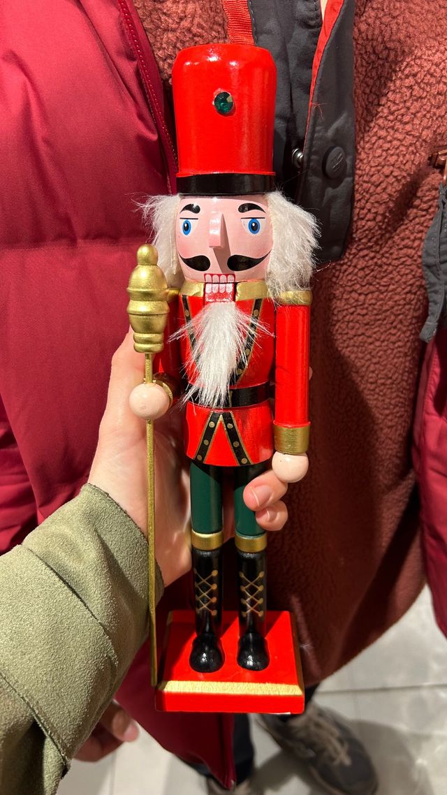 Cascanueces Soldado 30cm Madera y Metal