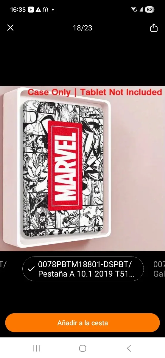 Funda Tablet 10.1 Marvel Cómic
