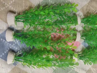 Set 6 Piantine Artificiali Acquario 20cm