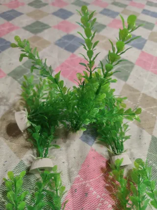 Set 6 Piantine Artificiali Acquario 20cm