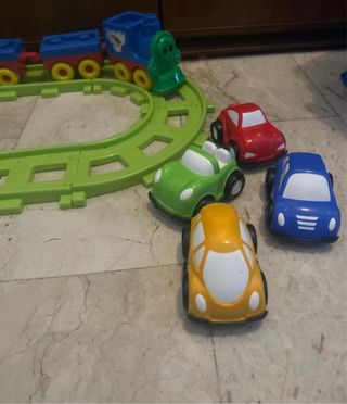 Trenino per bambini con macchinina