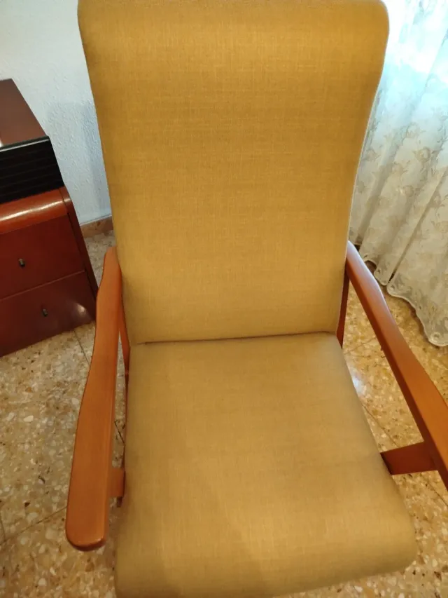 Balancín de tela y madera