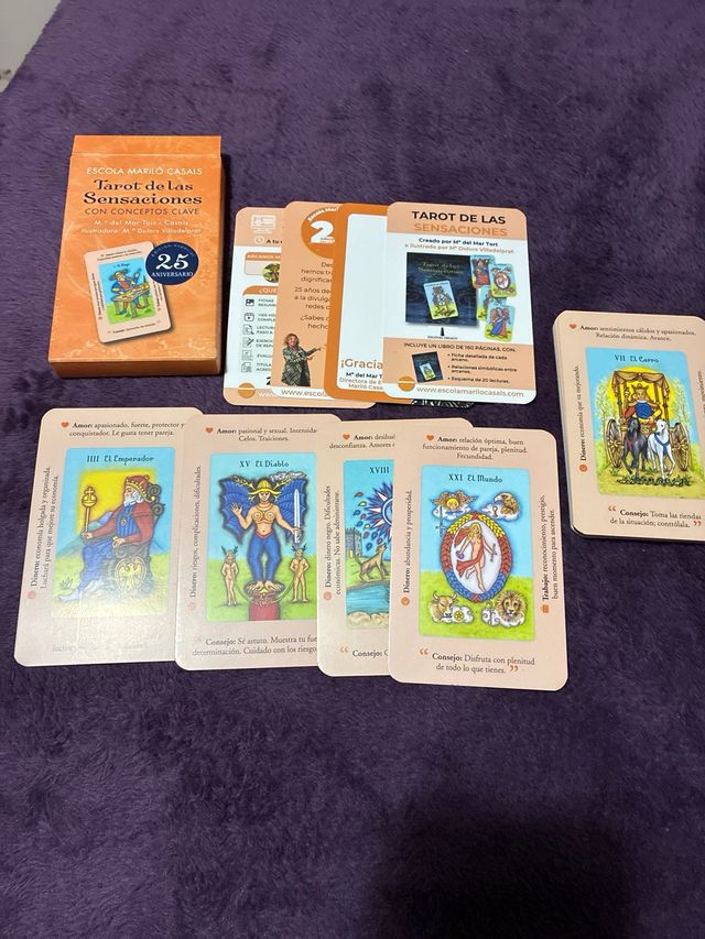 Tarot de las sensaciones con conceptos clave Nuevo
