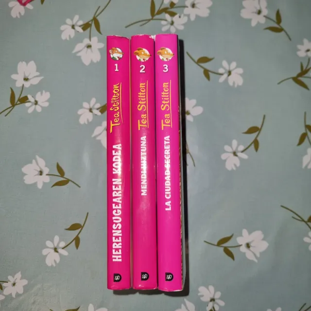 Libros "Tea Stilton" Dos en Euskera y español