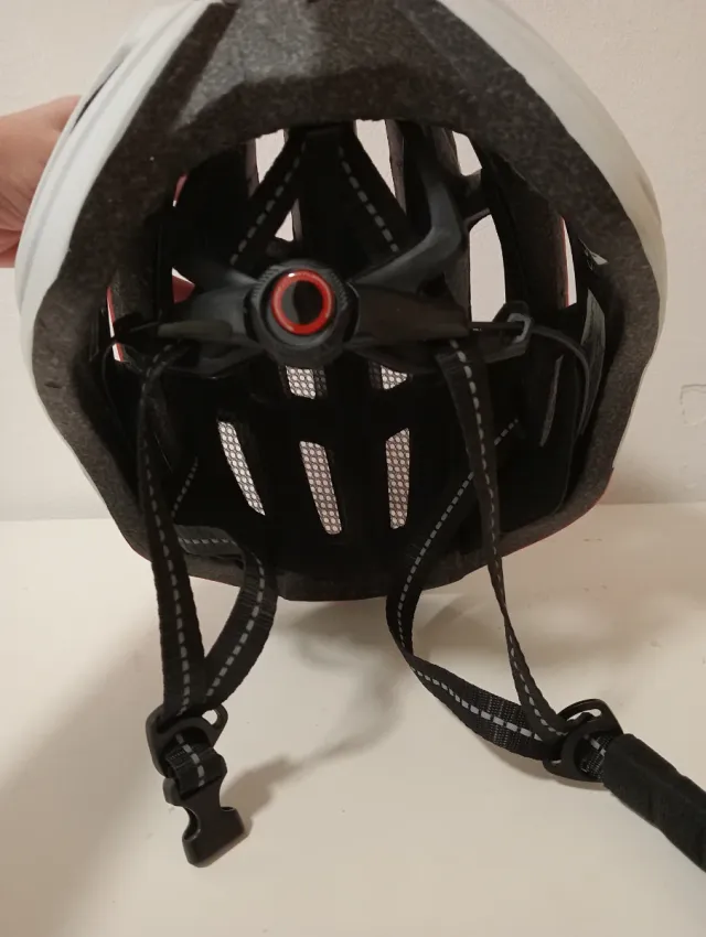 Casco Bicicleta/Patín Rojo y Blanco