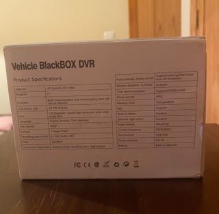 Cámara Coche 4K DVR Blackbox Frontal y Trasera