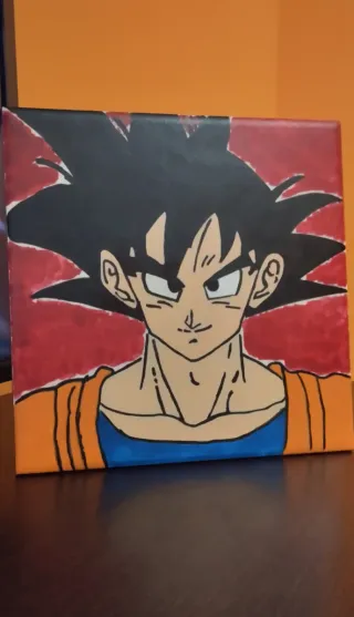 Dipinto a mano .Goku di Dragon Ball