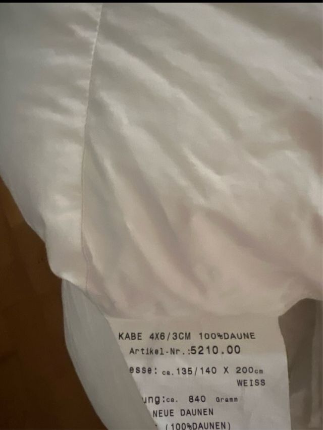 Edredón plumón 100% 140x200