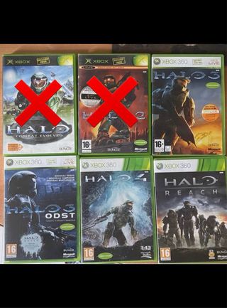 Lote Colección Halo Xbox 360 y Xbox