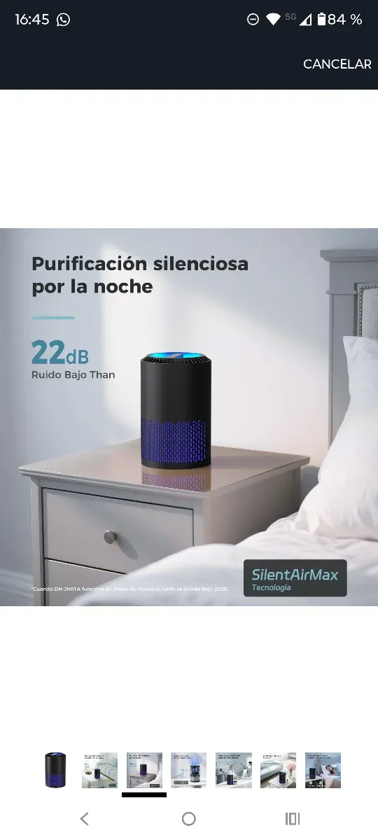 Purificador de Aire · Filtro HEPA · Silencioso ·