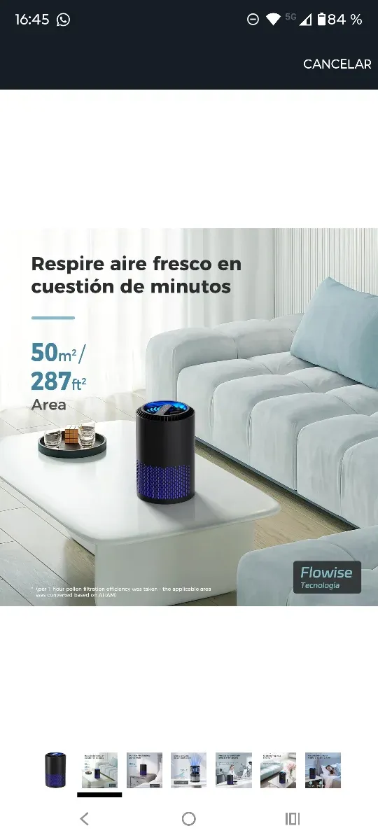 Purificador de Aire · Filtro HEPA · Silencioso ·