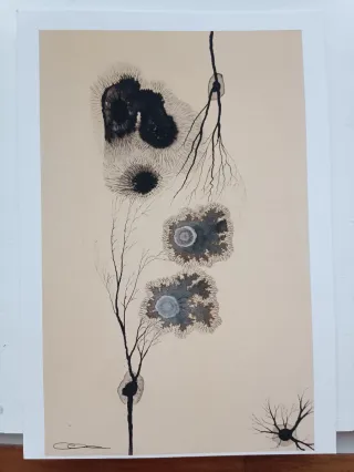 Acuarela y acrílico abstracto