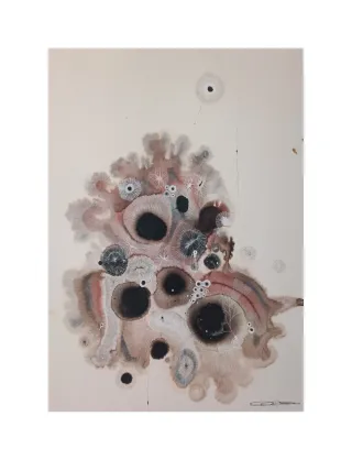 Acuarela y acrílico abstracto