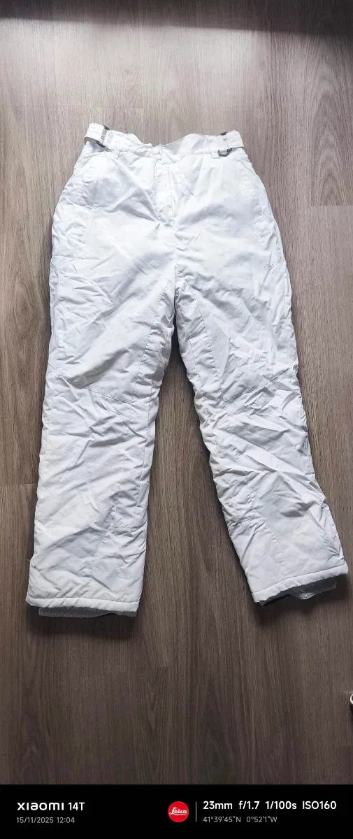 Pantalón de esquí mujer blanco