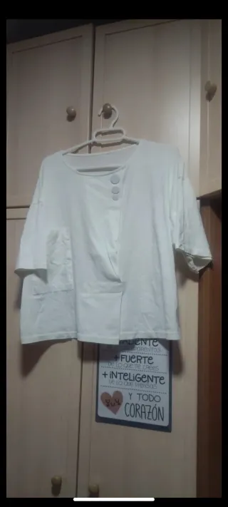 Camiseta blanca talla M/L