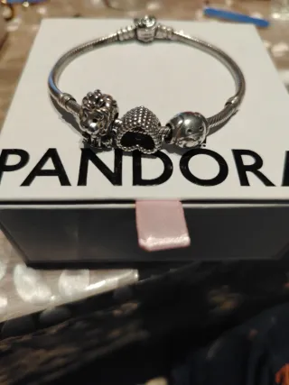 Pulsera Pandora Talla 19 Plata