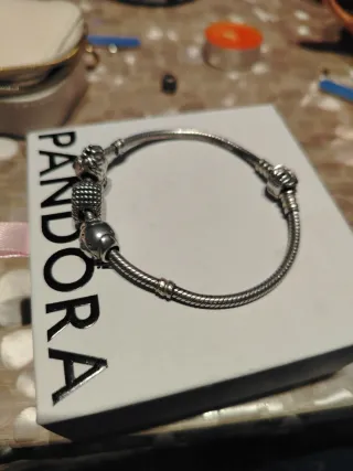 Pulsera Pandora Talla 19 Plata