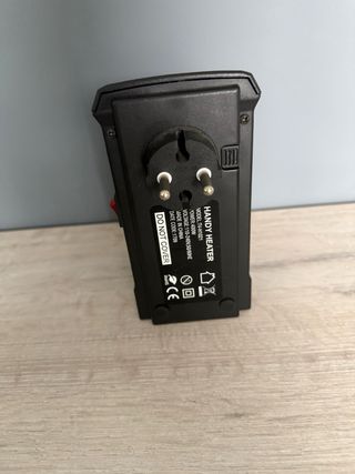 Mini Calefactor Enchufable Negro