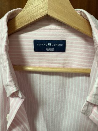 Camisa Rayas Rosa y Blanca Hombre Álvaro Moreno